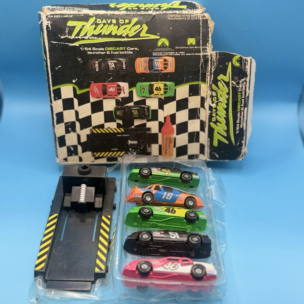 Days of Thunder 1:64 Diecast Chevrolet Cole Trickle Car Set w/ Launcher No Tank